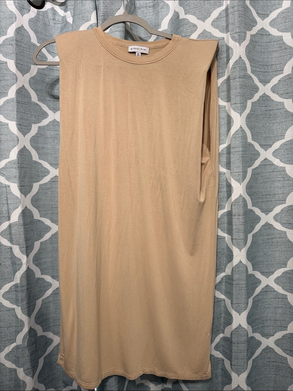 Gianni Bini Sleeveless Midi Dress in Beige